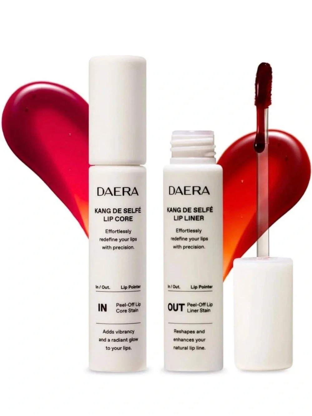Kang De Selfé Lip Core & Lip Liner Set — Vibrant Red